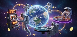 Moonwin globale Plattform Weltraum Illustration